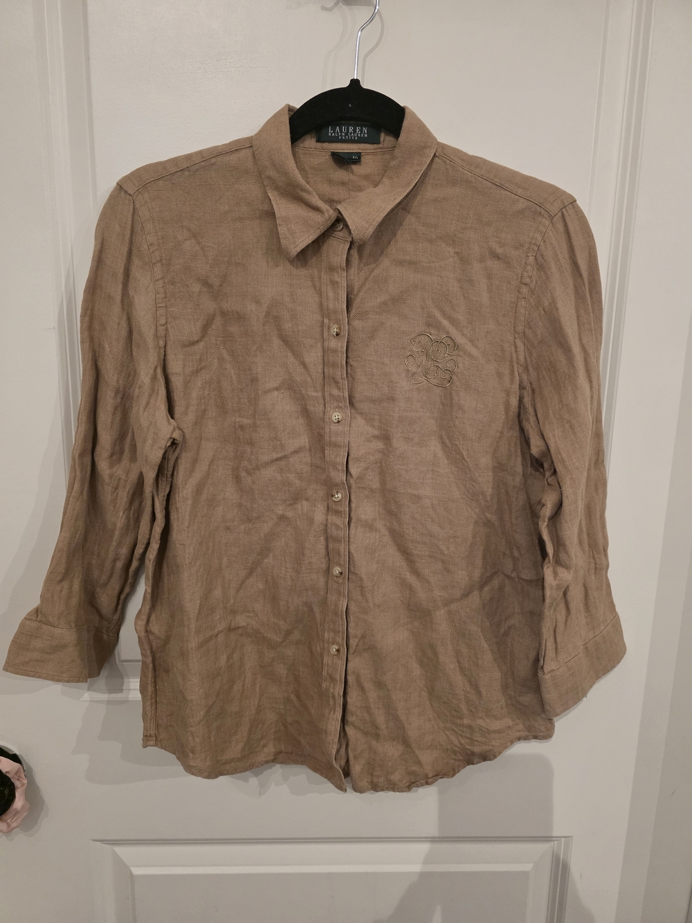 RALPH LAUREN 100% Linen Vintage Button Down